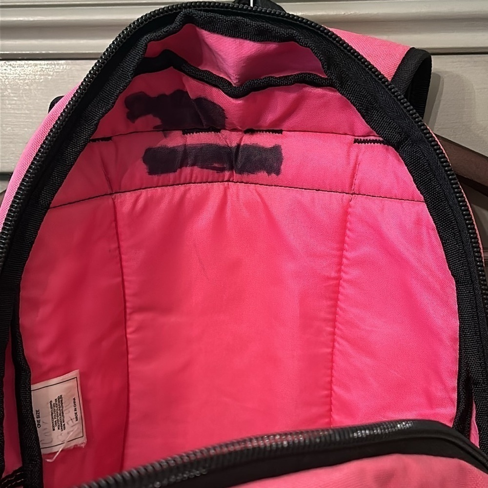 Adidas Backpack Pink & Black Laptop Bag Organizer Pockets - Picture 6 of 7
